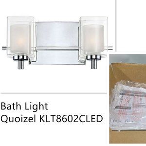 Quoizel KLT8602CLED Kolt Modern Vanity Bath Lighting/ 2-Light/ LED 9 Watts/Polis